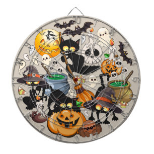 Halloween Cats Funny Party Dartboard