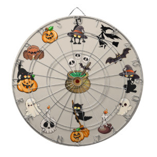 Halloween Cats Funny Party Dartboard