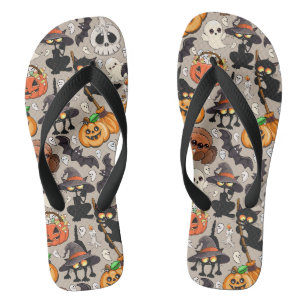 Halloween Cats Funny Party Thongs