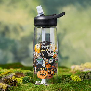 Halloween Cats Funny Party Water Bottle