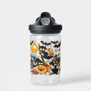 Halloween Cats Funny Party Water Bottle