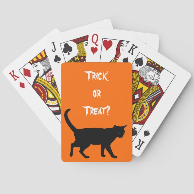 Halloween cats! playing cards (Back)