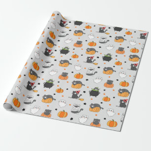 Halloween Cats Wrapping Paper