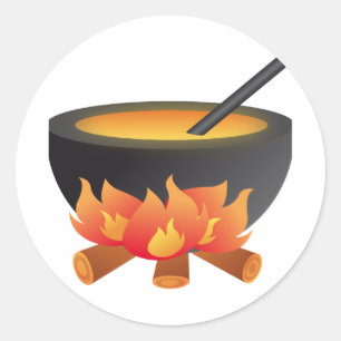 Halloween Cauldron Sticker
