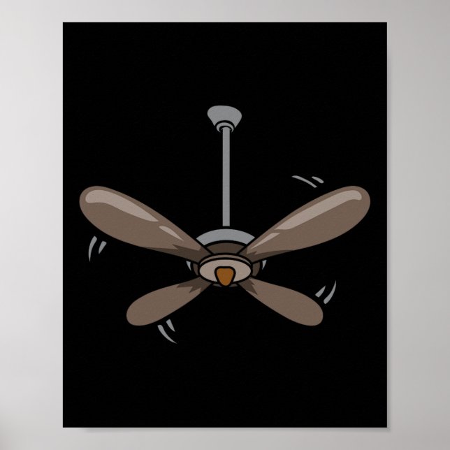 Halloween Ceiling Fan Costume Funny Easy Lazy Last Poster (Front)