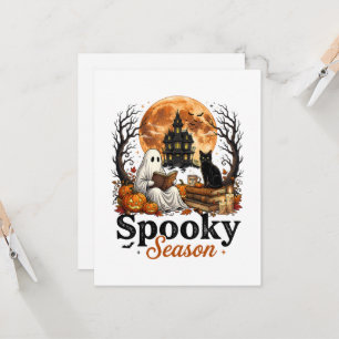 Halloween Celebrate Spooky Season Scary Ghost Invitation