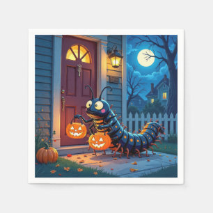 Halloween Centipede Trick or Treating Napkin