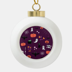 Halloween Ceramic Ball Christmas Ornament