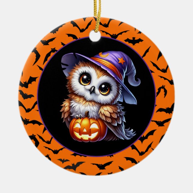 Halloween  ceramic ornament (Front)