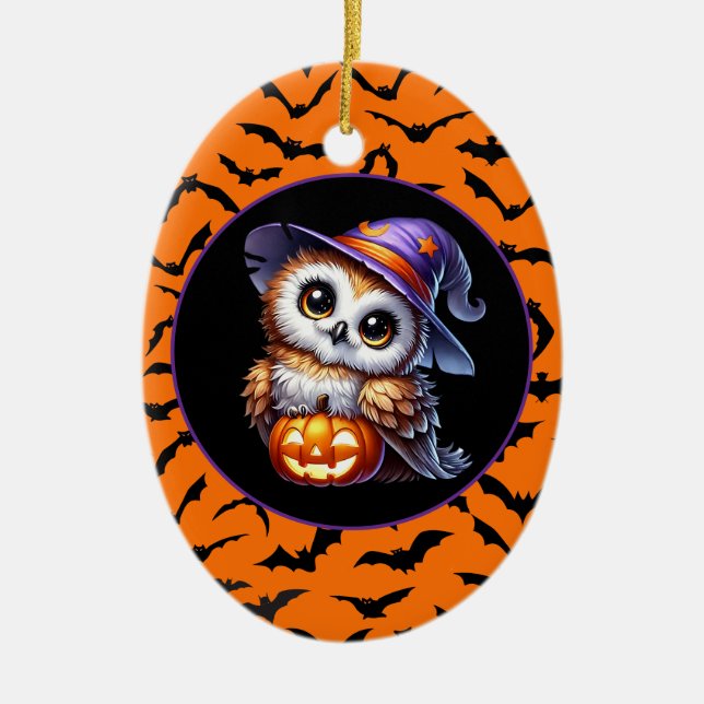 Halloween  ceramic ornament (Front)