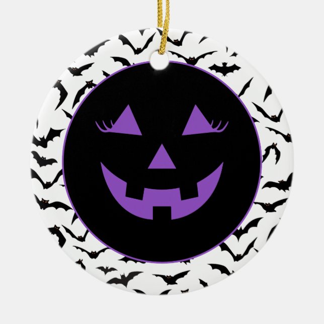 Halloween  ceramic ornament (Front)