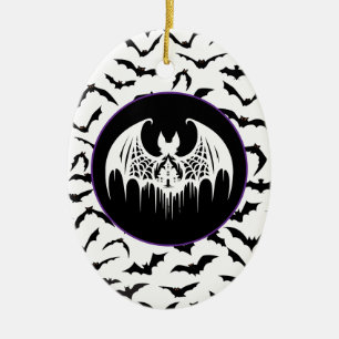 Halloween ceramic ornament