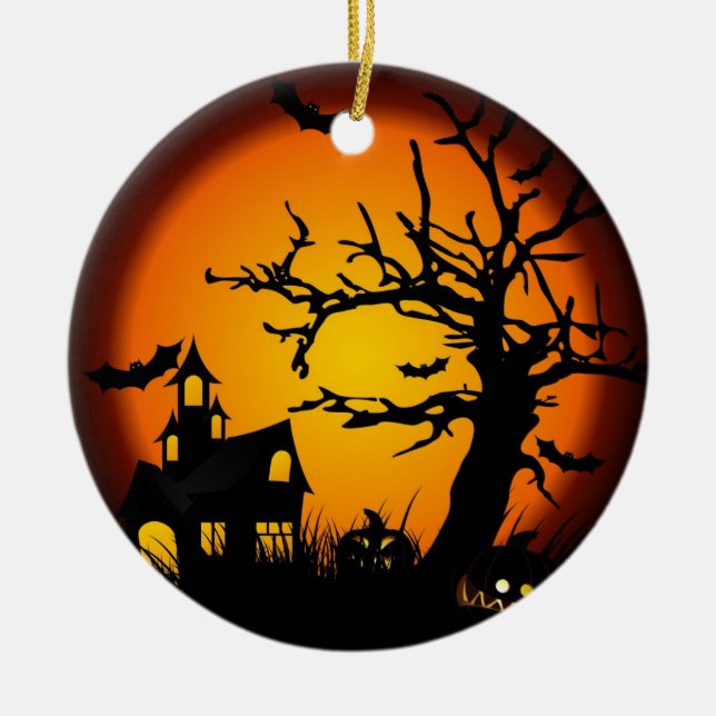Halloween Ceramic Ornament (Front)