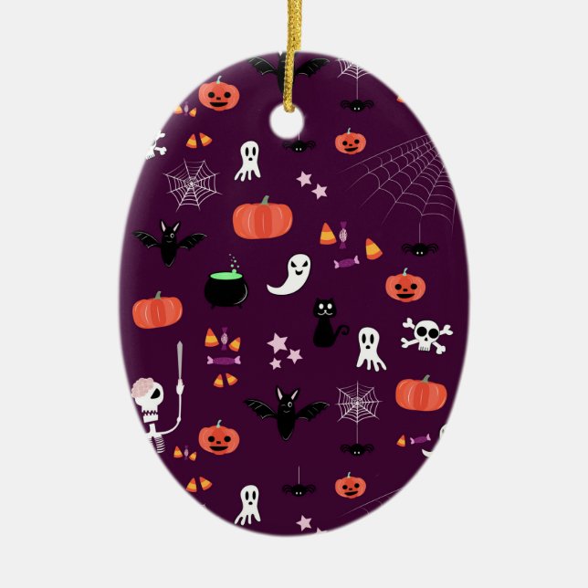 Halloween Ceramic Ornament (Front)