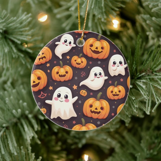 Halloween Ceramic Ornament (Tree)
