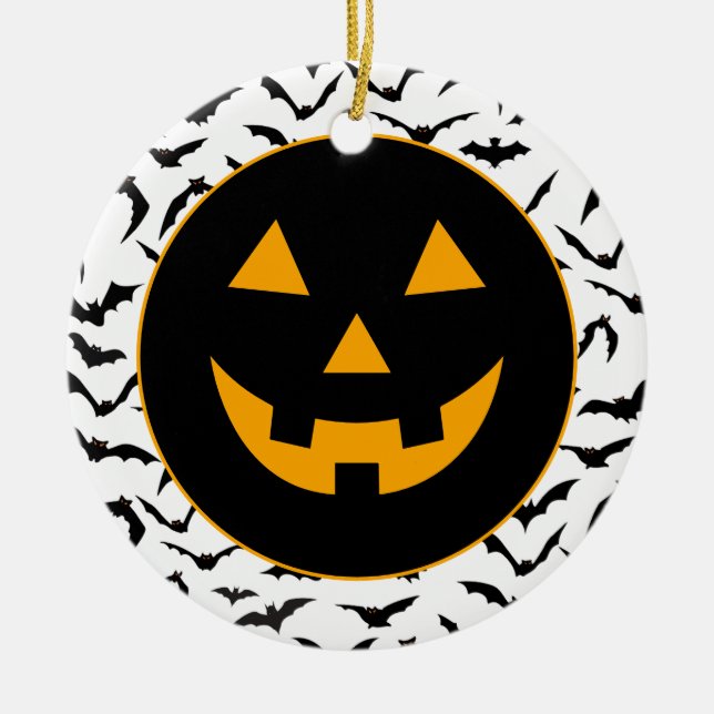 Halloween  ceramic ornament (Front)
