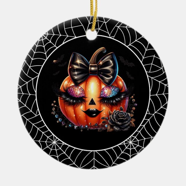 Halloween  ceramic ornament (Front)