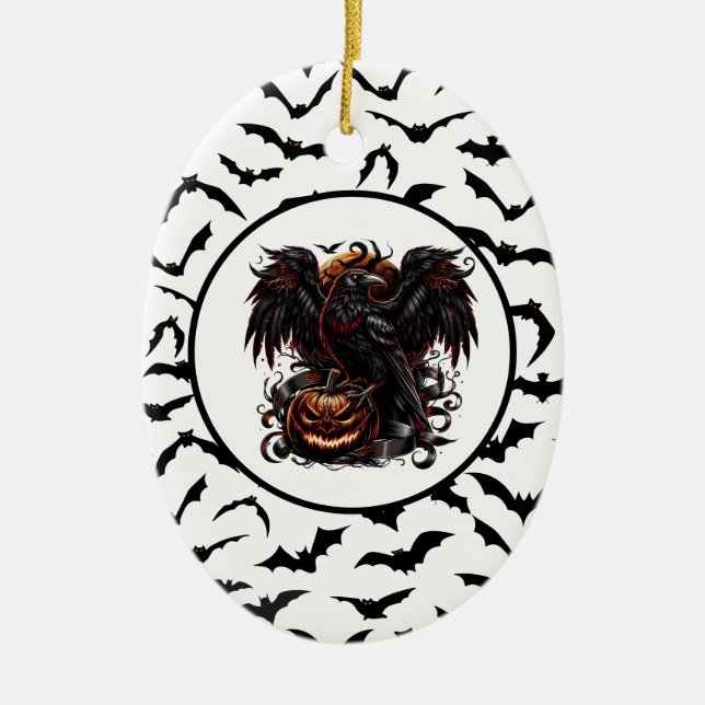 Halloween  ceramic ornament (Front)