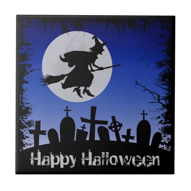 Halloween Ceramic Tile (Front)