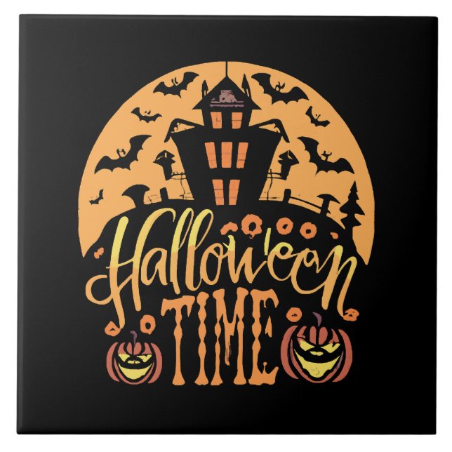 Halloween Ceramic Tile (Front)