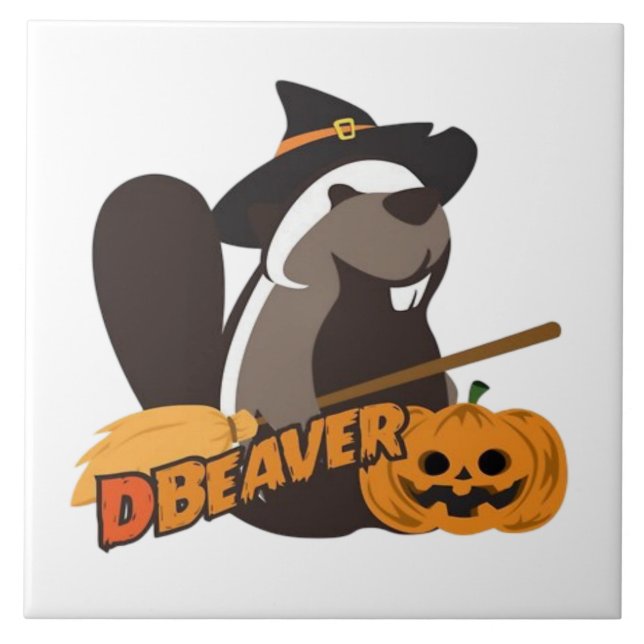 Halloween  ceramic tile (Front)