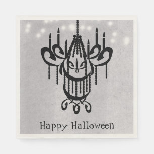 Halloween Chandelier and Lights Greystone Napkin