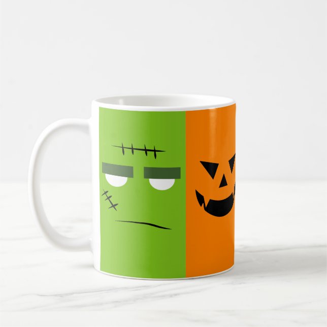 Halloween character printed mug (Left)