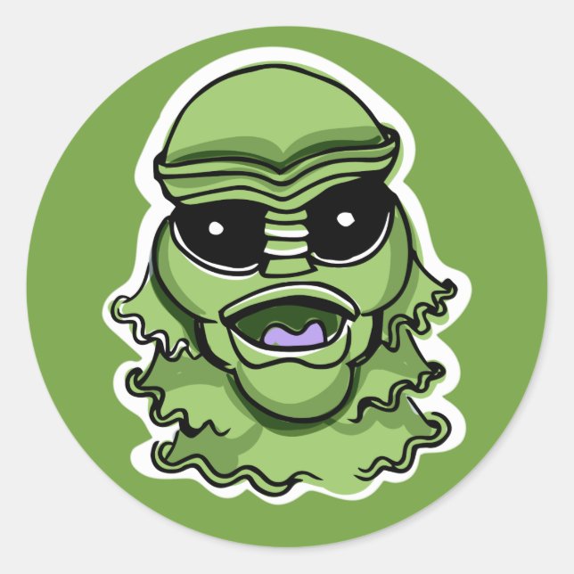 Halloween Characters custom colour stickers 3/4 (Front)