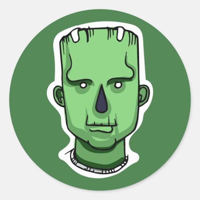 Halloween Characters custom colour stickers 4/4 (Front)