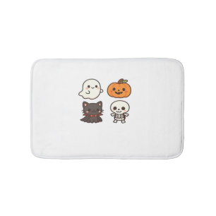 Halloween Characters – Ghost, Pumpkin, Black Cat & Bath Mat