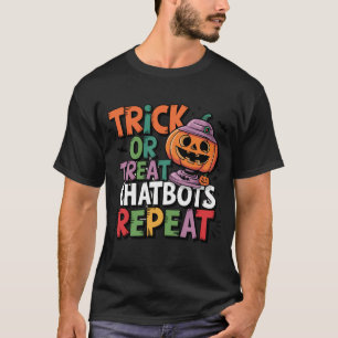🤖Halloween Chatbot AI Funny Trick or Treat👻🎃 T-Shirt