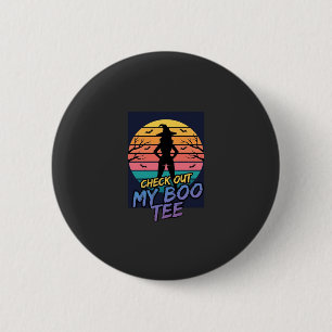 Halloween Check Out My Boo Tee Design_1 6 Cm Round Badge