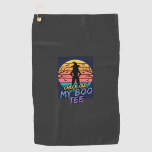 Halloween Check Out My Boo Tee Design_1 Golf Towel