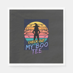 Halloween Check Out My Boo Tee Design_1 Napkin