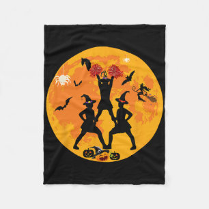 Halloween Cheerleading Funny Costume Cheerleader C Fleece Blanket
