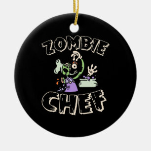Halloween Chef Ceramic Ornament
