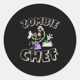Halloween Chef Classic Round Sticker