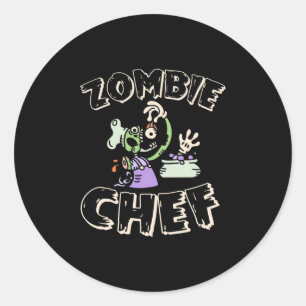 Halloween Chef Classic Round Sticker