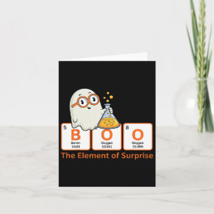 Halloween Chemistry Boo The Element Of Surprise Cu Card