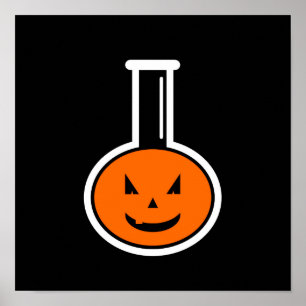 Halloween Chemistry Pumpkin Poster