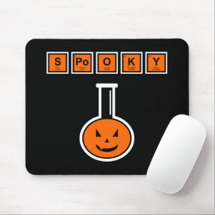 Halloween Chemistry Spooky Pumpkin Mouse Pad