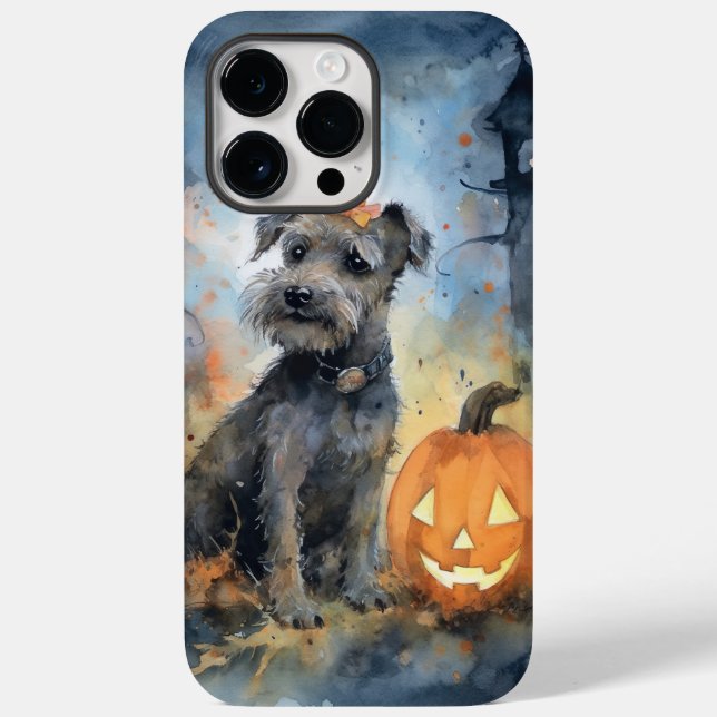 Halloween Chesapeake Bay Terrier With Pumpkins Case-Mate iPhone Case (Back)