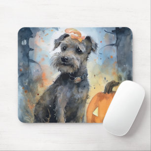 Halloween Chesapeake Bay Terrier With Pumpkins Mouse Pad