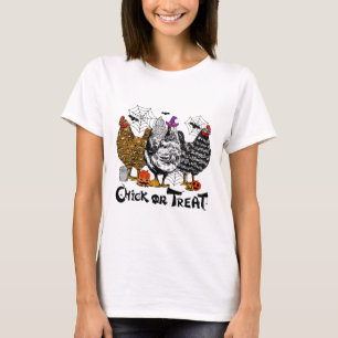 Halloween Chicken Chick Or Treat Spooky Season Pum T-Shirt