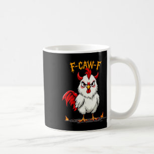 Halloween Chicken F-caw-f Fcawf Chicken Pun Humour Coffee Mug