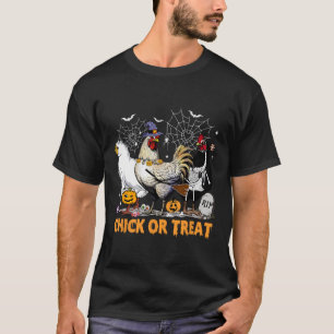 Halloween Chicken Pumpkin Chick Or Treat Spooky Se T-Shirt