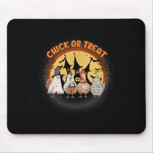 Halloween Chicken Skeleton Chick Or Treat Spooky S Mouse Pad