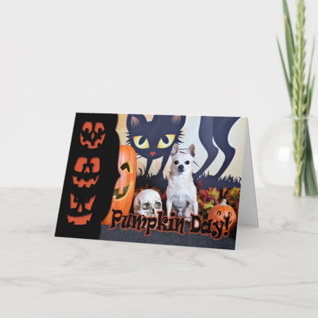Halloween - Chihuahua - Chulo Card (Front)