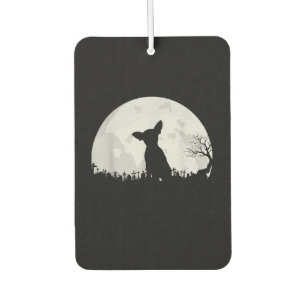 Halloween Chihuahua Costume Gift Moon Funny Car Air Freshener