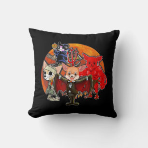 Halloween Chihuahua Costume Mummy Evil Witch Pumpk Cushion